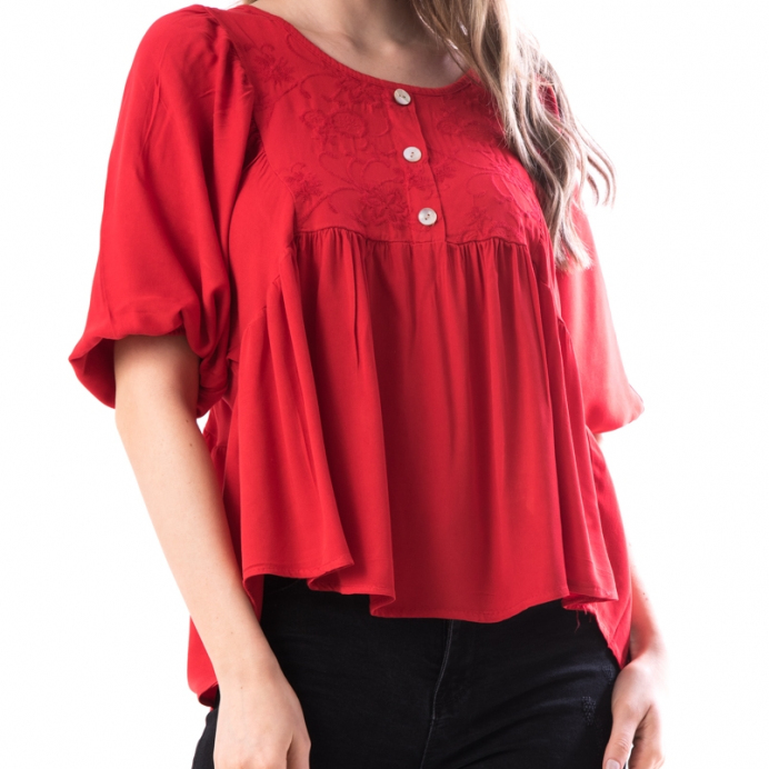 Bluza dama cu maneci stil fluture