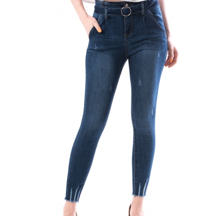 Jeans Dama cu talie inalta