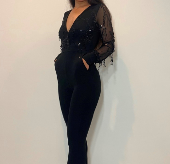 Salopeta Dama cu paiete