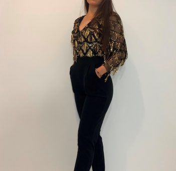 Salopeta Dama cu paiete