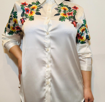 Camasa imprimeu broderie